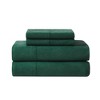 Truly Soft Full Solid Flannel Sheet Set Green - 2 of 4