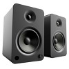 Kanto YU6 Powered Bookshelf Speakers with Bluetooth (Matte Black) with SP9 Desktop Stands (Black) - 2 of 4