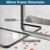 Wall-Mounted Mirror Rectangle Bathroom Vanity Mirrors Framed Mirrors Aluminum Framed Bathroom Mirror - 4 of 4