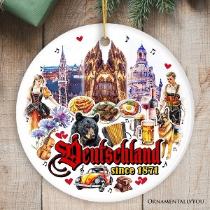 Artistic Germany Landmarks Ornament, Bavarian Heritage and Culture Christmas Gift and Travel Souvenir| OrnamentallyYou - 1 of 4