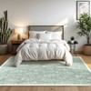 Botanical Washable Area Rug Modern Bird Pattern Rug Soft Non-Slip Low Pile Rugs for Living Room Bedroom - 2 of 4