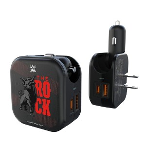 WWE Legends Steel 18-Watt 2 in 1 USB A/C Charger - 1 of 3