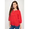 WEST K Women's Sophia Three Quarter Sleeve Blouse - 2 of 4