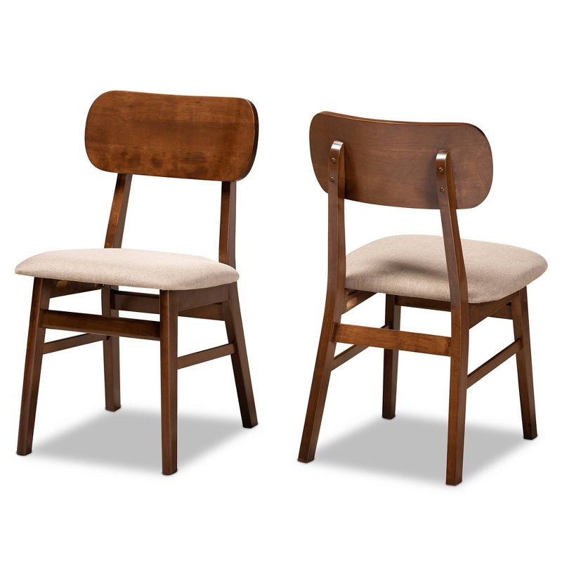 2pc Euclid Wood Dining Chair Set - Baxton Studio, 1 of 10