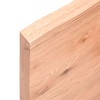 vidaXL - Light Brown Treated Solid Oak Wood Table Top, Versatile Use, Handcrafted with Live Edge - 4 of 4