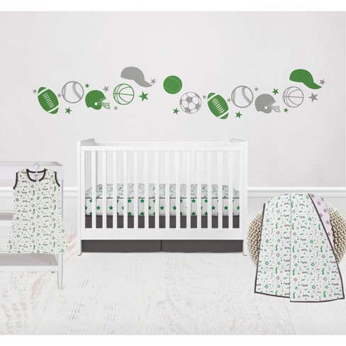 Simple baby cheap boy crib bedding