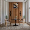 Meridian Furniture,Sacha Brown Linen Textured Fabric Dining Chair, Set of 2 - 2 of 4