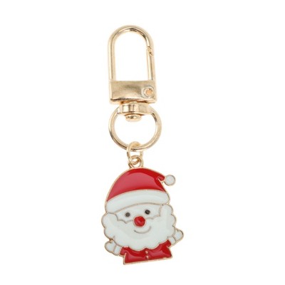 Unique Bargains Christmas Keychain Lobster Clasp Zinc Alloy Multicolor 1 Pc