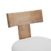 PAGED Bar Stools Set of 2, Modern Wooden Upholstered Swivel Counter Height Bar Chair with Nailhead Trim for Bar, Kitchen, Dining Room - 4 of 4