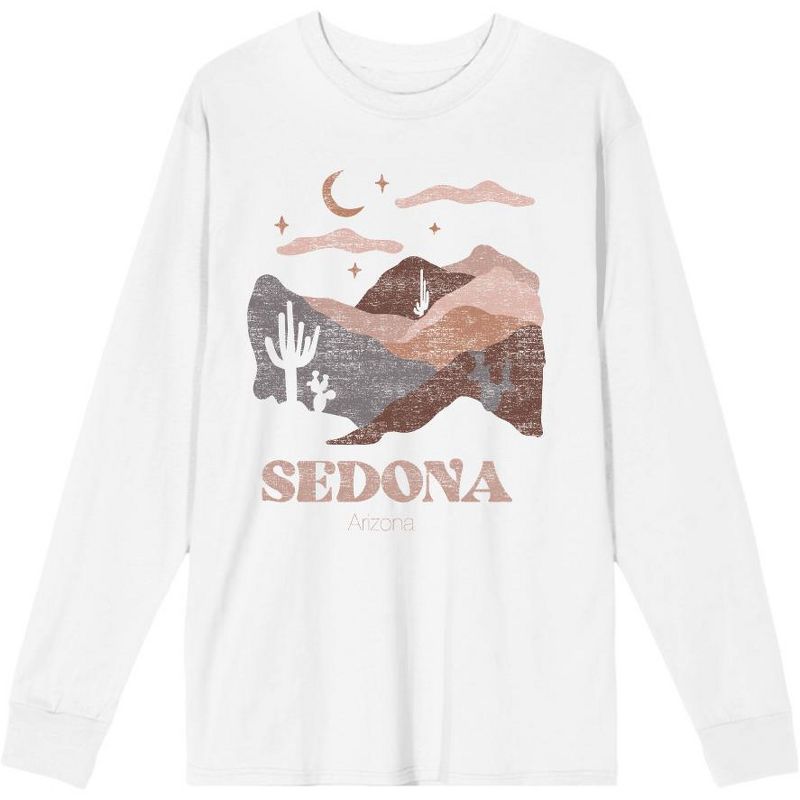 Adventure Society Sedona Arizona Crew Neck Long Sleeve Adult Tee, 1 of 3