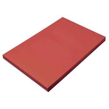 TruRay Festive Red Construction Paper (50 Packs Per Case) [103431]