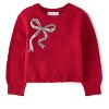 The Children's Place Toddler Girls Long Sleeve Sequin Bow Sweater - 2 of 4