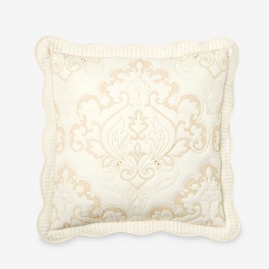 BrylaneHome Amelia Euro Sham - Euro, Ivory - 1 of 3