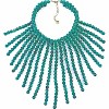 Boho Wood Bead Statement Necklace - Chunky Layered Bib Collar for Women - 4 of 4