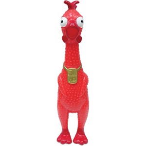 Squeeze Me Chicken - Medium 12.5", Rubber Squeaky Toy, Colors May Vary, 1 count - 1 of 4