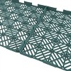 Deck Tiles 30-Pack Polypropylene Interlocking Patio Tiles Outdoor Flooring for Balcony, Porch, and Garage by Pure Garden (Green) - 4 of 4