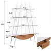 Sailboat-Inspired Bookshelf, 70.87 inch Industrial 4-Tier Open Storage Shelf with Drawer, Wooden & Metal Freestanding Bookcase, Sturdy Display Rack - 4 of 4