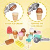 46Pcs Ice Cream Counter Playset for Kids, Wooden Ice Cream Shop Pretend Play Food Kitchen Accessories with Scoop and Fake Money for  Girls Ages 3-8 - 4 of 4