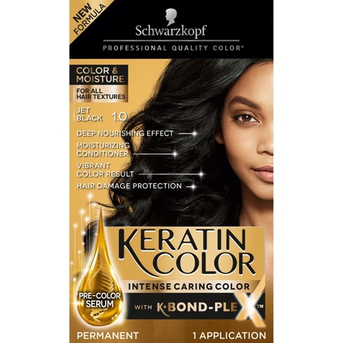Schwarzkopf Keratin Color Jet Black Permanent Hair Color 6 2oz Target