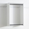 TiramisuBest Hollow Pattern 2-Door 3-Drawer Wardrobe, Wood & White Finish, Ideal for Bedrooms and Dressing Rooms - 3 of 4