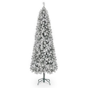 Karl Home 7.5ft Pencil Shape PVC Green Flocking Christmas Tree - 1 of 4
