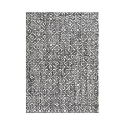 5'x7' Mannin Jute/Wool Rug Ivory/Charcoal - Anji Mountain