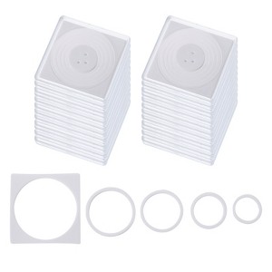 Unique Bargains Square Collector Coin Snap Holder with Foam Gasket 24 Pcs - 1 of 4