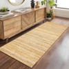 Machine Washable Runner Rugs 2x6 Modern Farmhouse Area Rugs with Non-Slip Backing Gradient Woven Hallway Rugs Non-Shedding Soft Low Pile Rug - 3 of 4