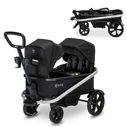 BOB Gear Renegade 3 Seats Canopy Stroller Wagon with All Terrain Tires Nightfall