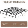 Low Bed Frame Full Size - 6 Inch Heavy Duty Metal Platform, Mattress Foundation, No Box Spring Needed, Noise-Free, Non-Slip, Easy Assembly - 2 of 4