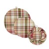 Design Imports Give Thanks Plaid Woven Dish Cover (Set Of 3) - 2 of 4