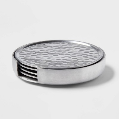 4pk Stoneware Modern Diamond Coasters - Threshold™ : Target