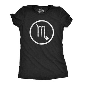 Womens Zodiac Symbol T Shirts Cool Astrology Gift Horoscope Birthday All Star Signs - Crazy Dog Women's T Shirt - 1 of 4