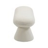 Meridian Furniture,Drum Faux Shearling Teddy Fabric Bench - 4 of 4