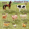 8-Piece Realistic Farm Animal Figurines Set, Plastic Barn Toys with Horse, Cow, Sheep and Pig - 3 of 4