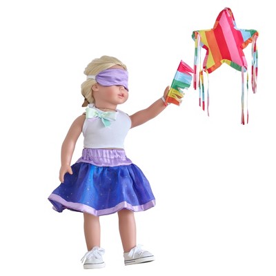 Sophia´s 18'' Doll Piñata Birthday Party Outfit Set with Accessories