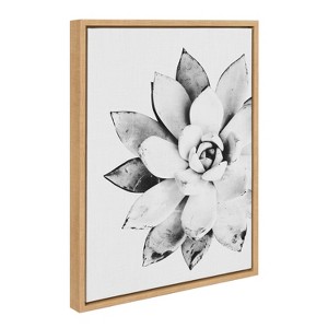 Kate & Laurel All Things Decor 18"x24" Succulent Framed Canvas by Tai Prints Natural - 1 of 4