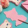 Blue Panda 36-Pack Pink Cat "You Are Invited" Party Invitations Cards with Envelopes for Kids Birthday 5x7 in - 2 of 4