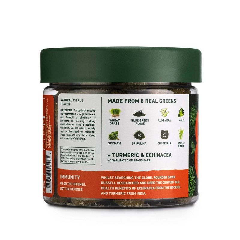 8Greens Immunity Vegan Gummies with Turmeric & Echinacea Dietary Supplement, 4 of 8