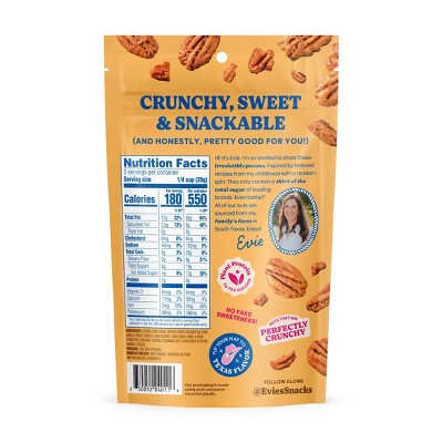 Evie's Snacks Roasted Texas Pecans Cinnamon Churro Nuts - 3oz