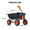 Garden Dump Cart,800lbs Heavy Duty Yard Dump Garden Cart, Steel Frame for Garden,Lawn,Barn,Farm - 2 of 4