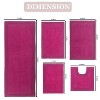 Home Weavers Luxury Collection 100% Cotton Tufted Bathroom Rug Set, Non-Slip Latex Bath Rug Set - 3 of 4