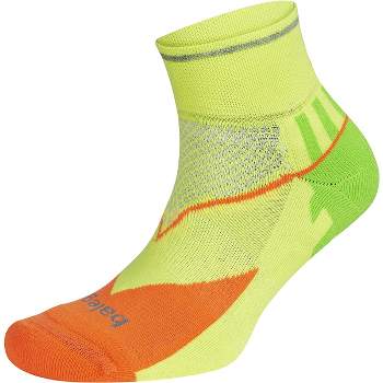 Balega Enduro Reflective Quarter Length Running Socks - Multi-Neon