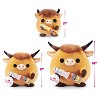 Snackles 14" Highland Cow with Sangaria O-mazing Orange Ramune Stuffed Animal - 3 of 4