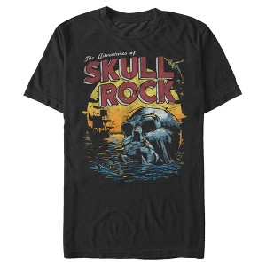 Men's Peter Pan Skull Rock Vintage Sunset Poster T-Shirt - 1 of 4