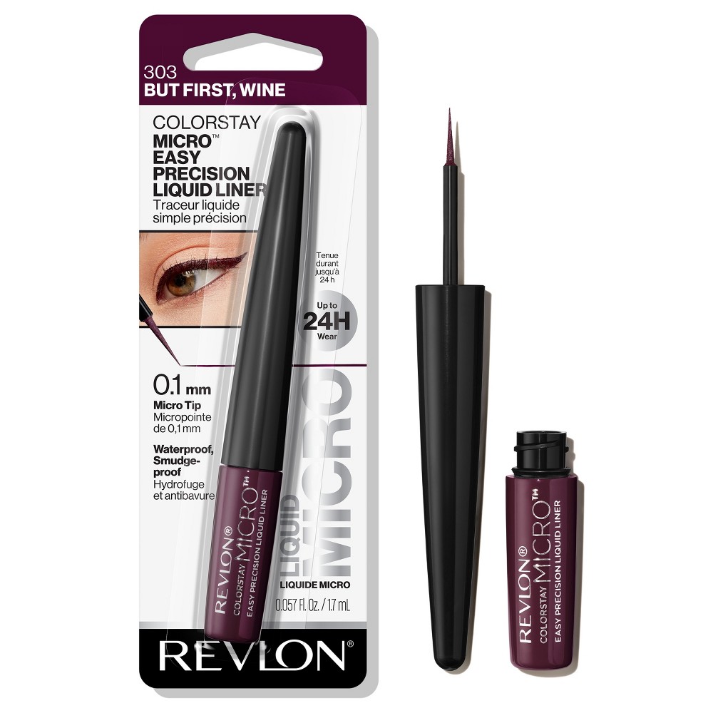 Photos - Other Cosmetics Revlon Colorstay Micro Liquid Waterproof Eyeliner - But First Wine - 0.057 