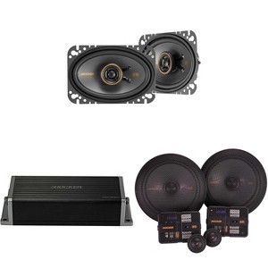 Kicker 47KEY2004 4-Channel DSP Smart Amp w/ 51KSS 6.75" & 4x6" Audio Upgrade Bundle - 1 of 4