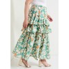 June + Vie by Roaman's Women's Plus Size Poplin Tiered Midi Skirt - 4 of 4