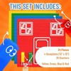 Strictly Briks Classic Stackable Baseplates 10x10 Inch Brik Tower, 4 Baseplates & 30 Stackers - Blue, Green, Red & Yellow, 34 Pc - 3 of 4