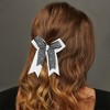 Unique Bargains Women's Halloween Bow Double-layer Ribbon Duckbill Clip 1 Pc - 2 of 4